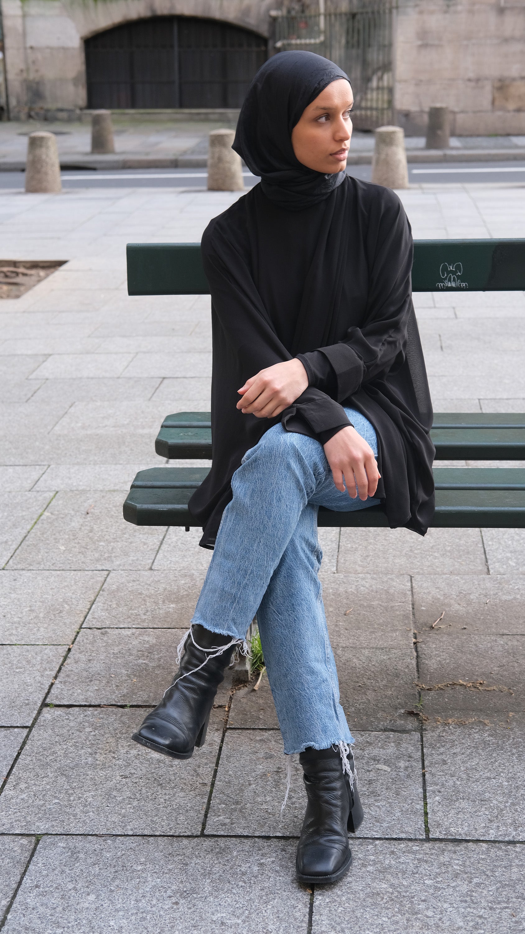 NativesK haut cape pudique robe musulmane islamique tendance chic corporate travail école chic classe élégant