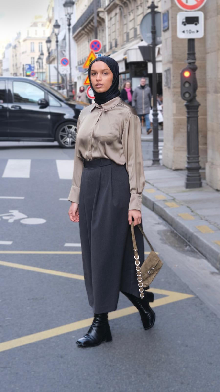 NativesK jupes modeste pudique robe musulmane islamique tendance chic corporate travail école chic classe élégant